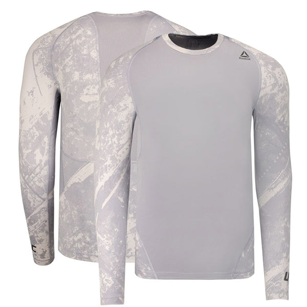 Reebok Grey UFC Long Sleeve Compression 