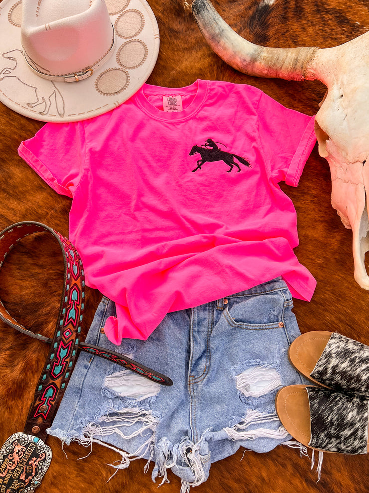 Signature Neon Pink Tee