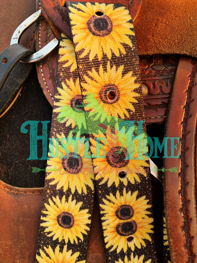 Sunflowers on Glitter Cinch Strap Set
