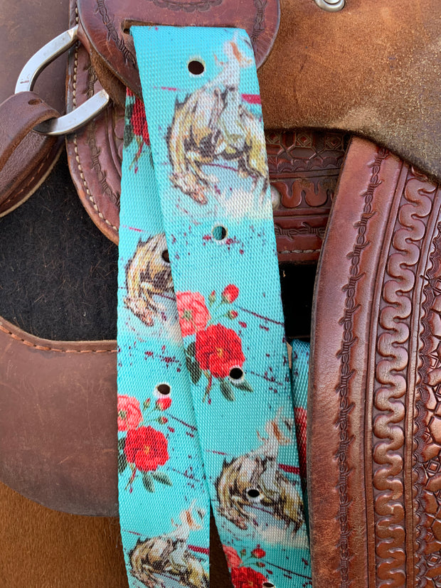 Desert Rose Equine Ride Em Rosie Cinch Strap Set