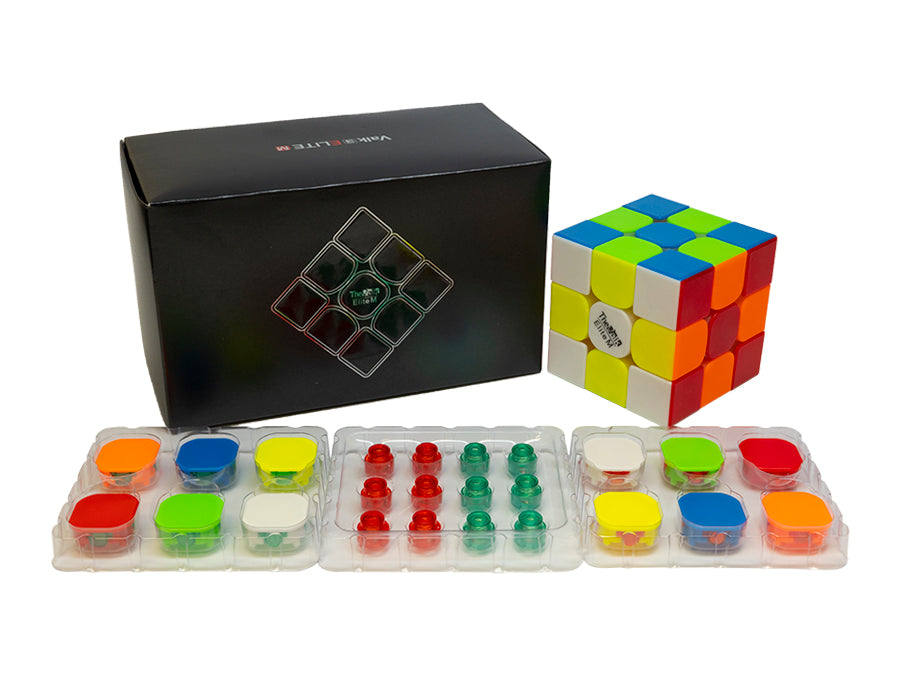 Noir QiYi Valk 3 Elite M Magic Cube 3x3x3 Speedcubing 