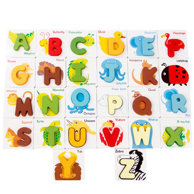 wooden learning puzzles