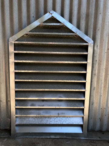 Arch topped louver vent
