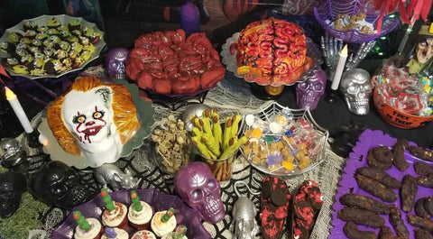 Halloween party table foods