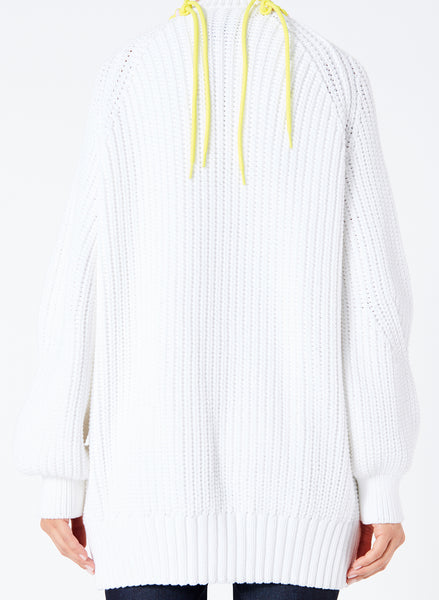 white sweater zip up