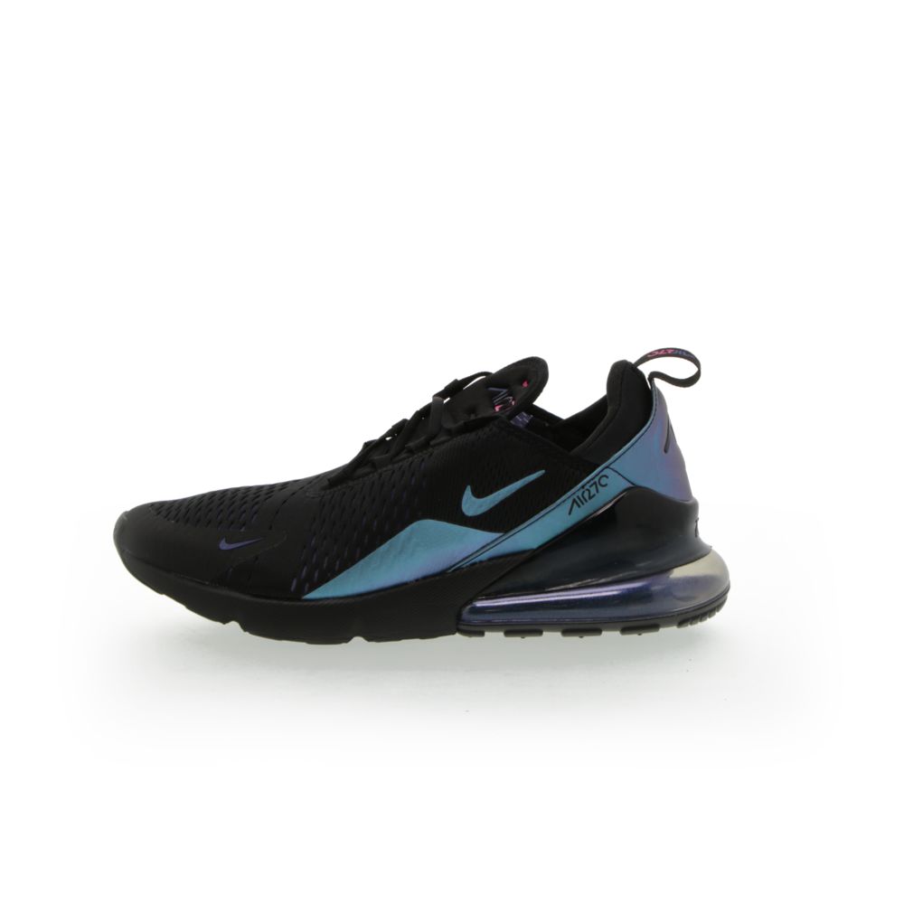 nike air max 270 trainers black laser fuchsia regency purple anthracite