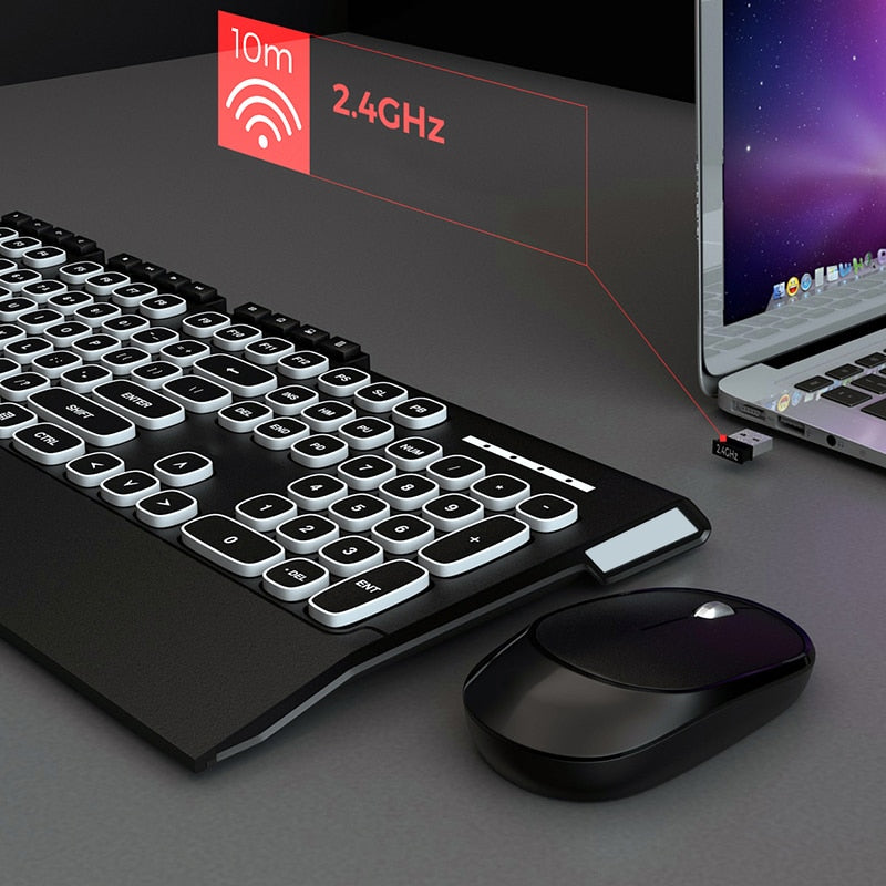 KB-36 2.4G Wireless Gaming Keyboard Mouse Combo - Shop For Gamers