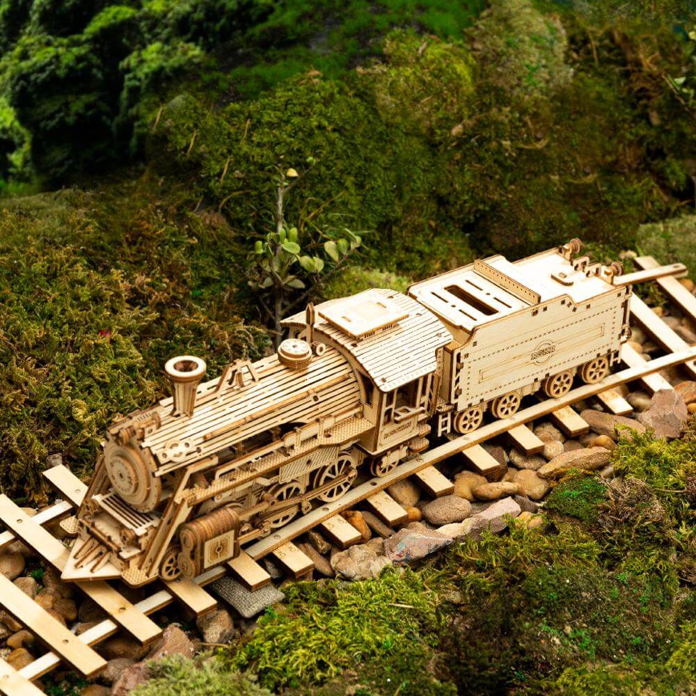 DIY Train Model 3D Wooden Puzzle Toy - Shop For Gamers