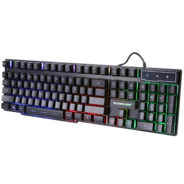 SUNROSE K201 USB Wired Gaming Keyboard - Shop For Gamers