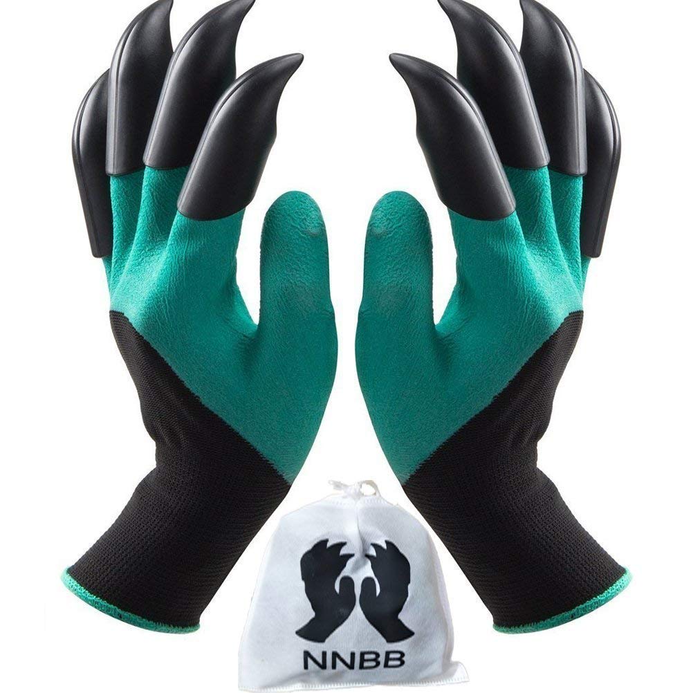 Nnbb Garden Gloves With Fingertips Claws Quick Great For Digging