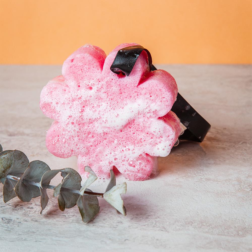 Bulgarian Rose Wild Flower Soap Sponge (14+ Washes)