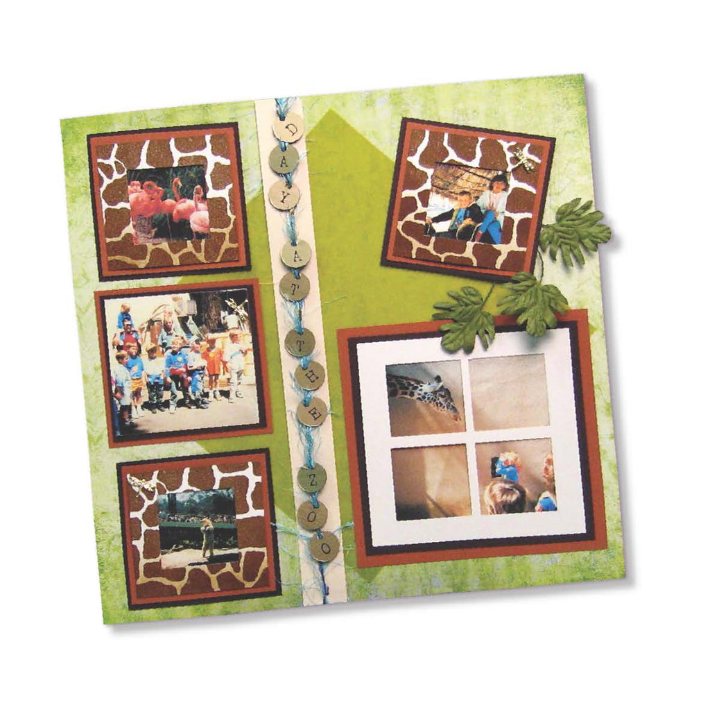 At the Zoo Scrapbook Page Tutorial