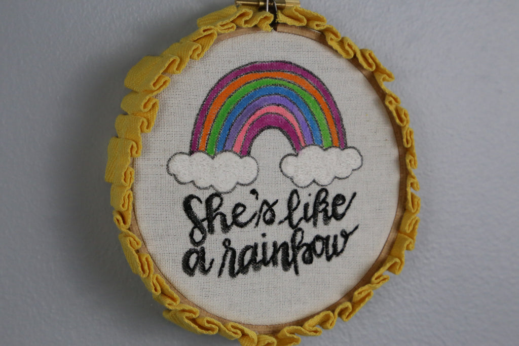 Embroidery Hoop Wall Art Tutorial