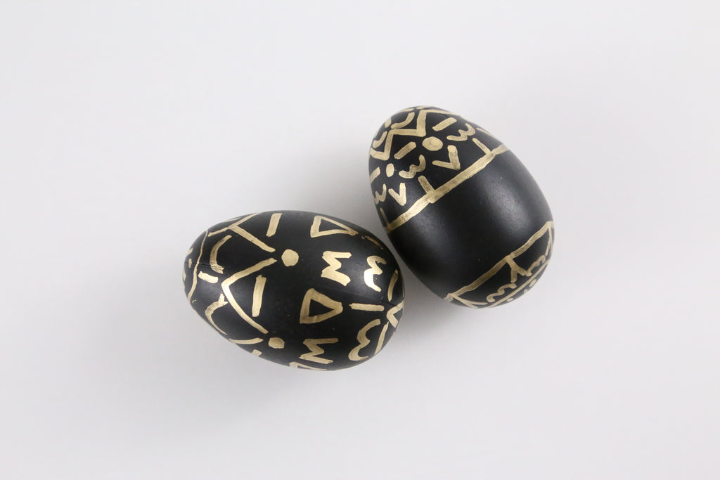 Gold Print Easter Egg DIY