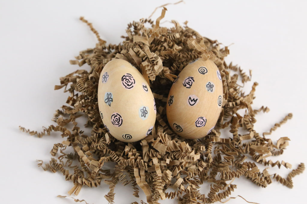 Floral Dot Easter Egg DIY