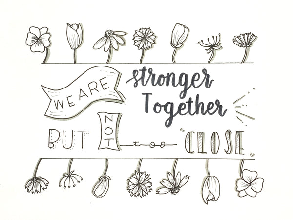 Stronger Together Coloring Page