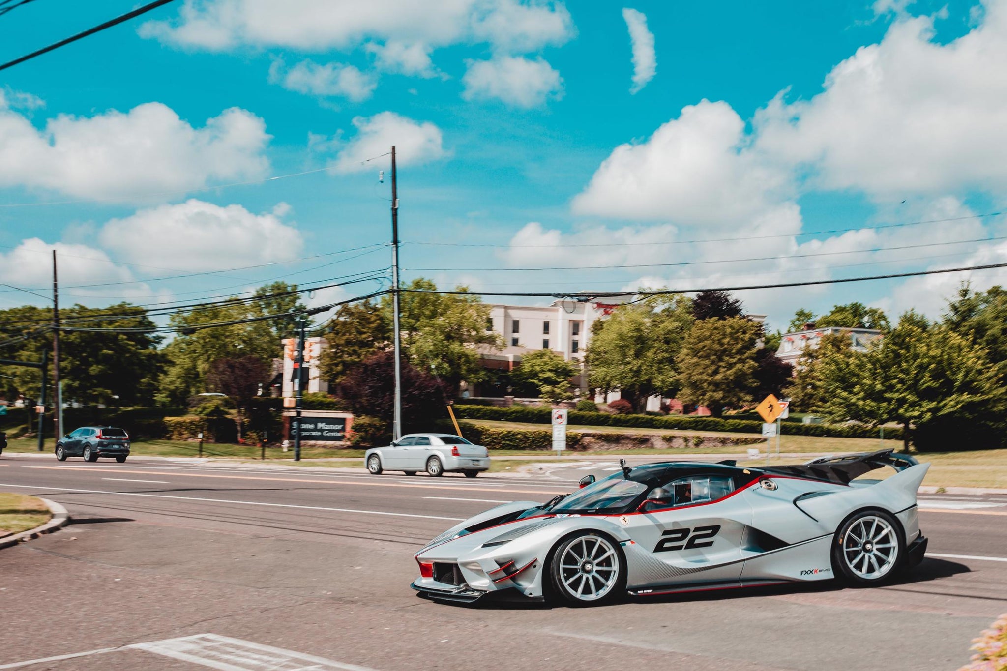 Ferrari FXX-K EVO on public roads