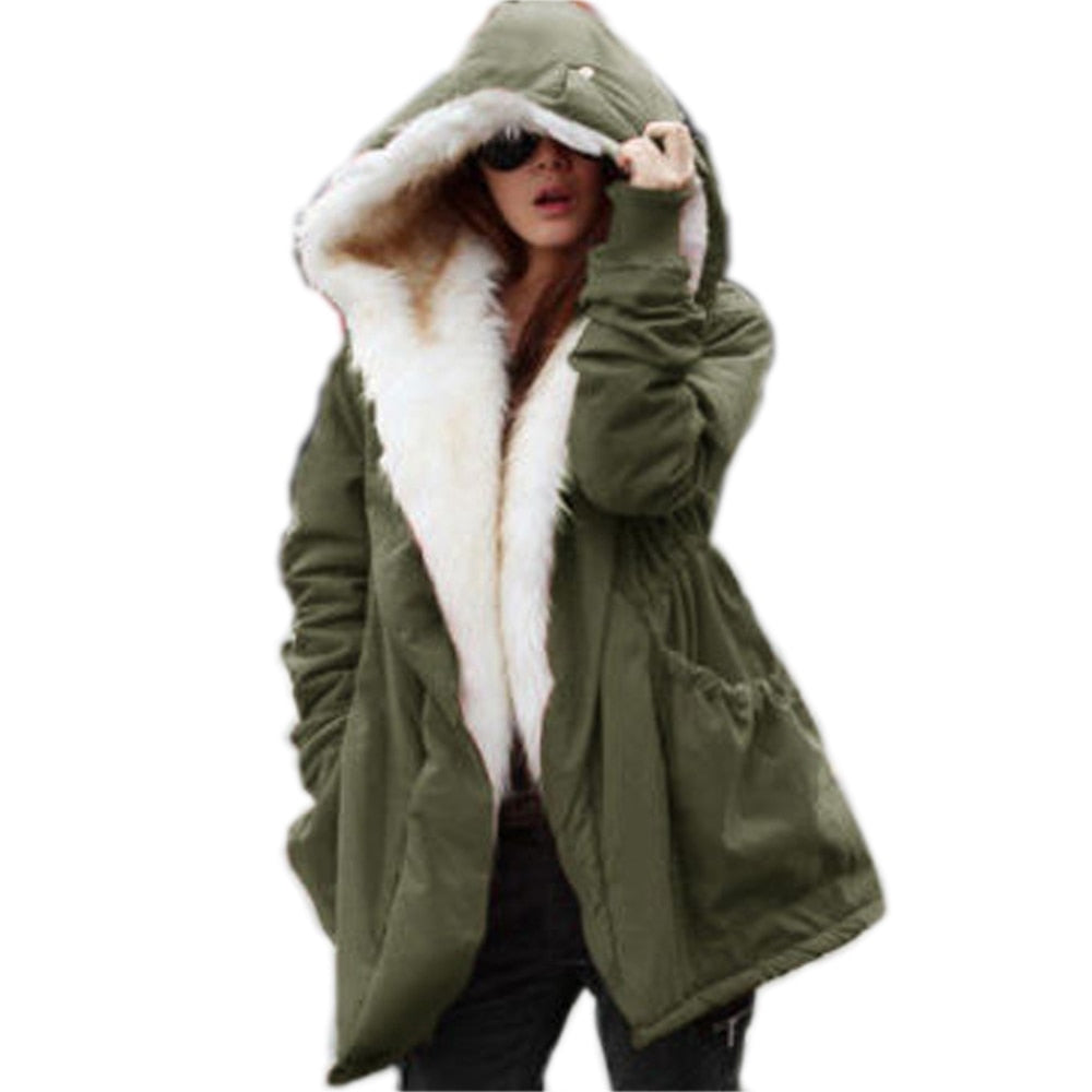 women's winter parka with hood