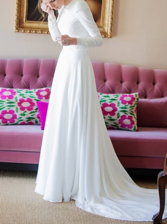 wedding dress hijab simple
