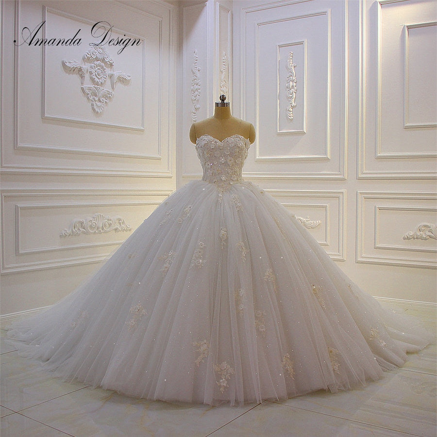 puffy ball gown wedding dresses