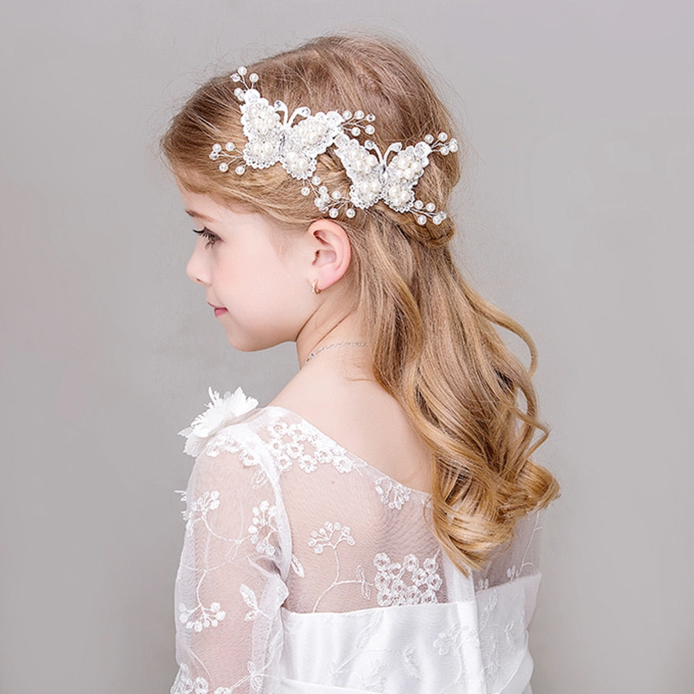 flower girl hair clip