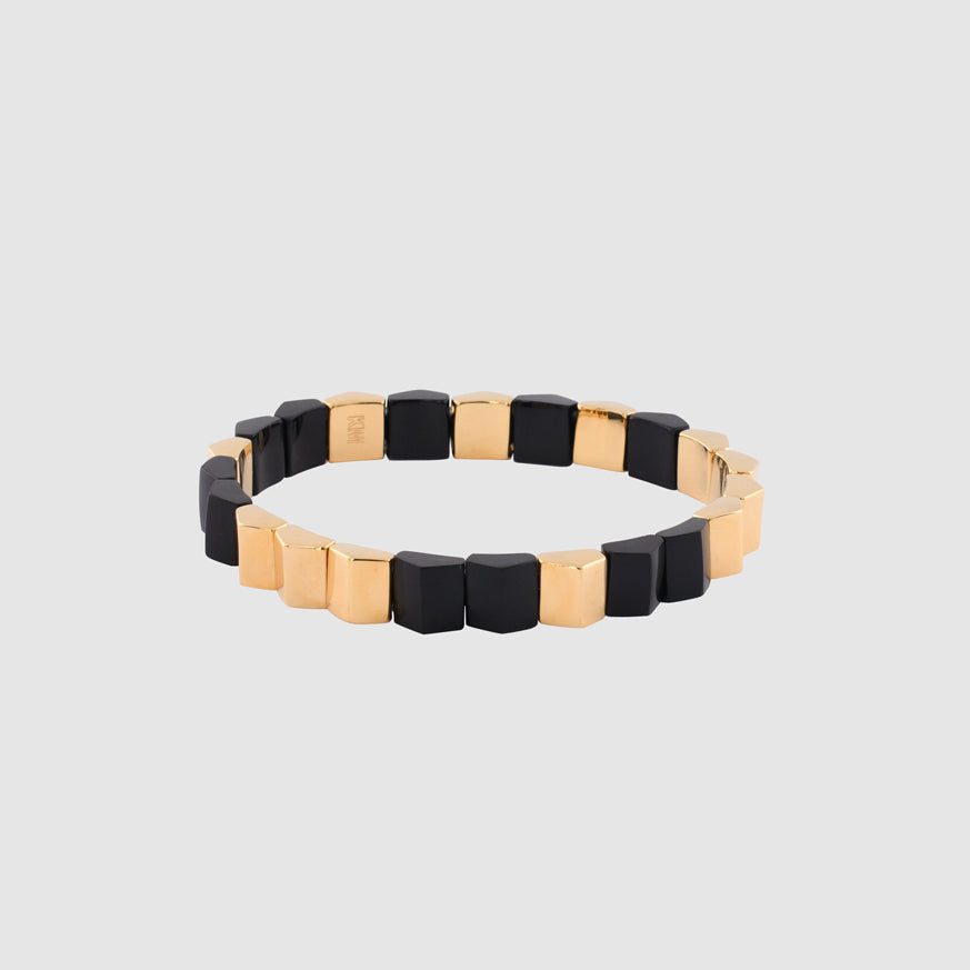 Prism Stud Elasticated Bead Bracelet