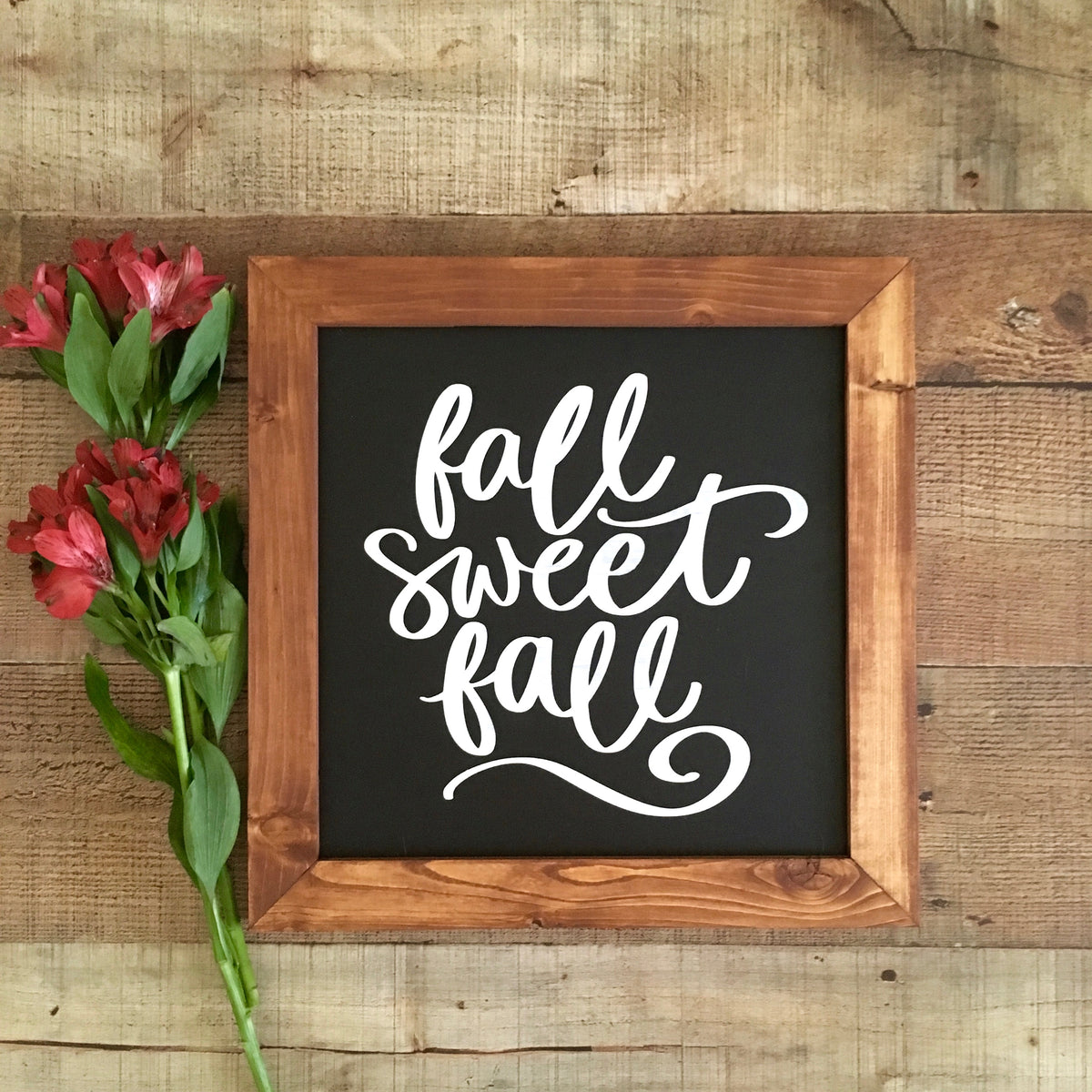 Fall Sweet Fall Framed Wood Wall Art Sweet Bay Lane