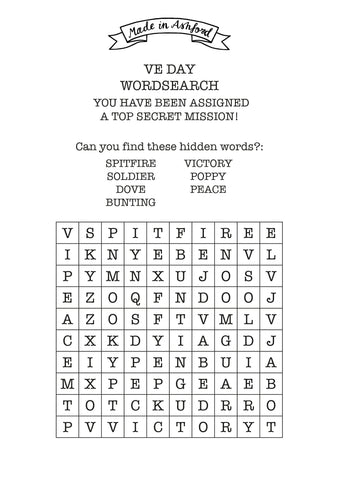 ve day wordsearch