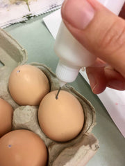 seal inside of egg with glue