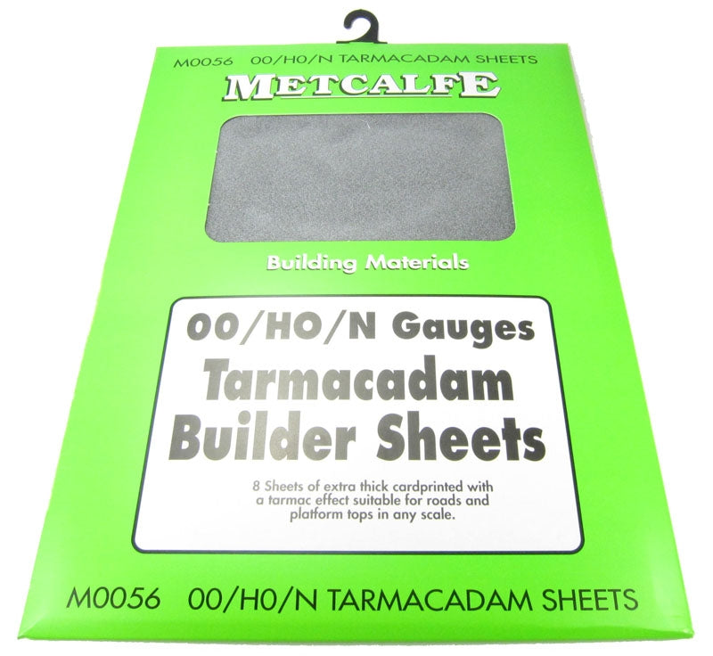 M0056 Metcalfe OO/HO Gauge Tarmac Sheets 8 Sheets Card Kit 