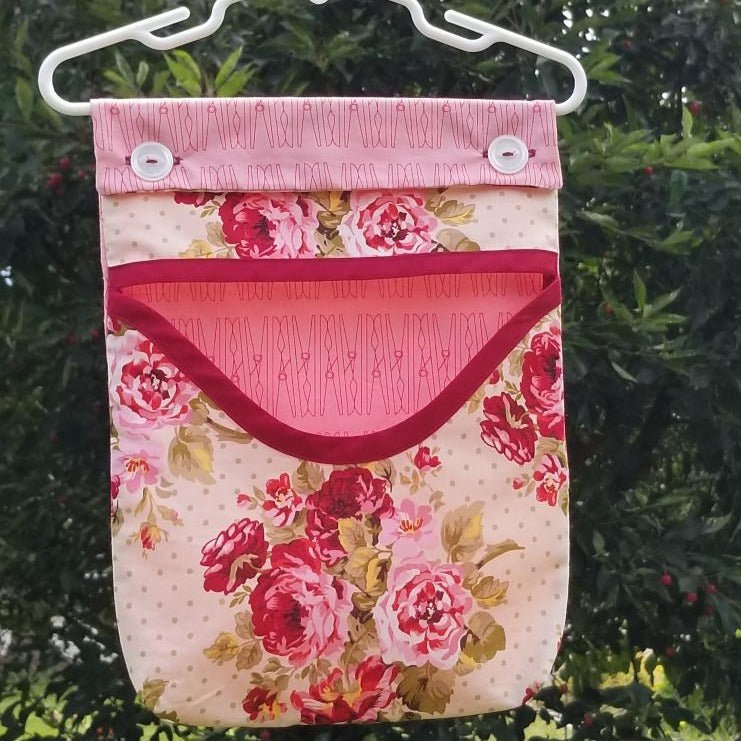 Clothespin bag pink