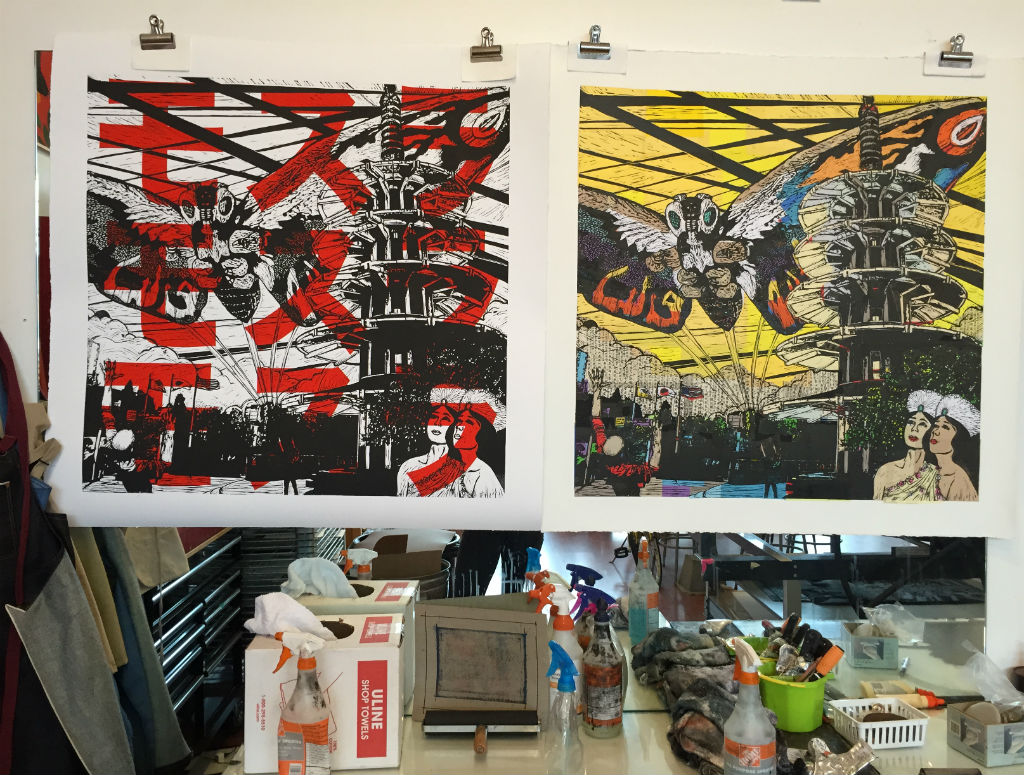 goings-ons-mothra-katakana-text-relief-prints