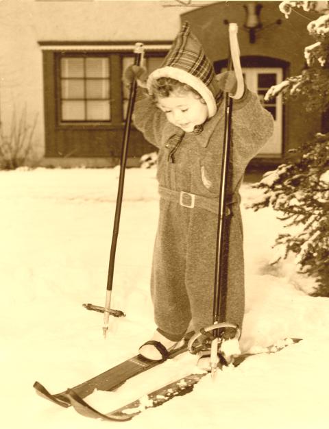 Skiing Youngster.