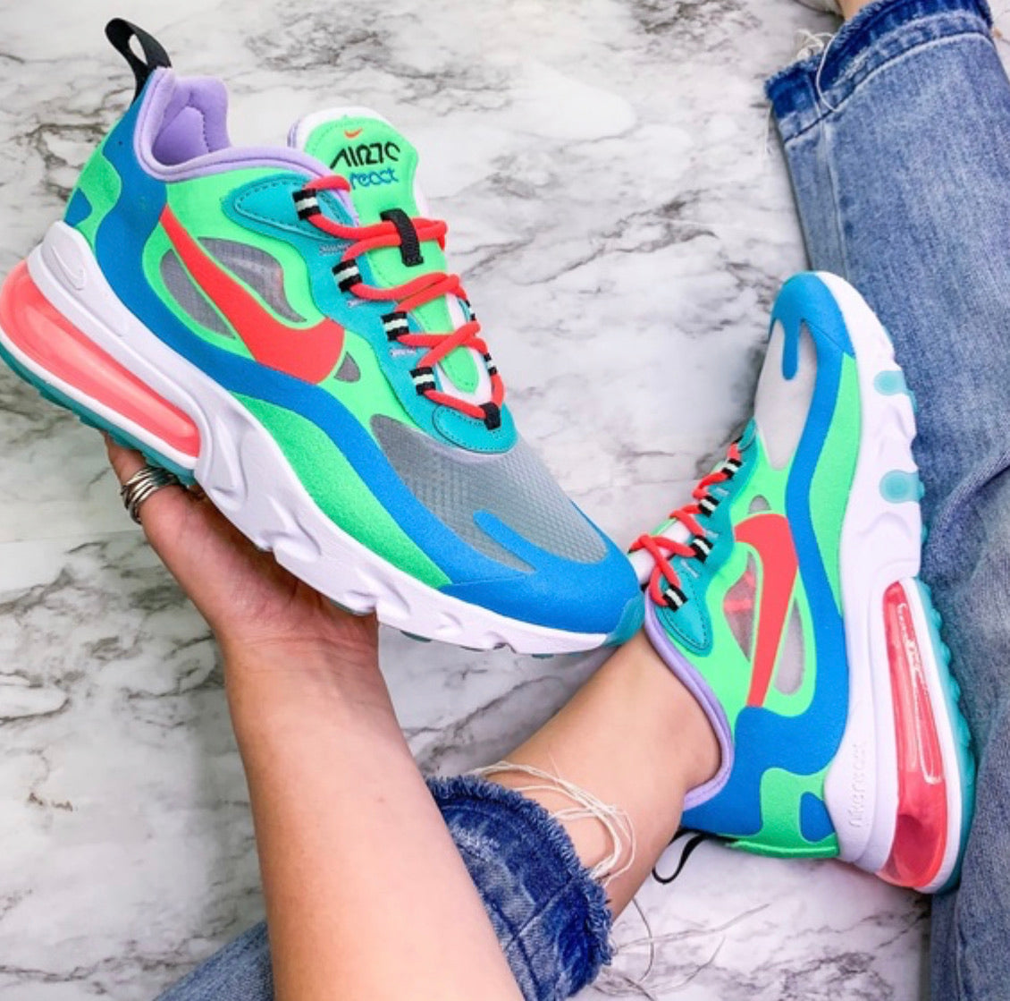 psychedelic air max 270 react