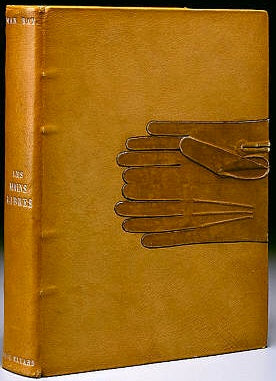 Leather bounded book cover.