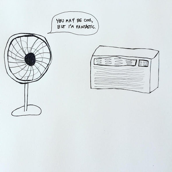 sketch of a fan