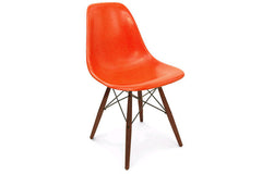 Dowel side chair walnut with black cage