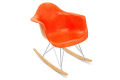 Rocker with maple and chrome base