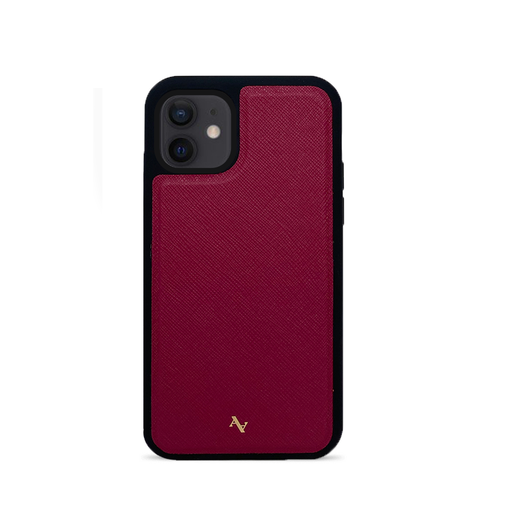 Maad Classic Red Custom Leather Iphone 12 Mini Case 6289