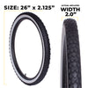 E701 26" Black/White Tire Repair Kit - 2 Pack