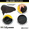 eastern bikes beach cruiser big softy comfort seat and gel seat cover for added comfort