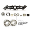 ezra bmx flats plus pedals with metal pins and sealed axle black