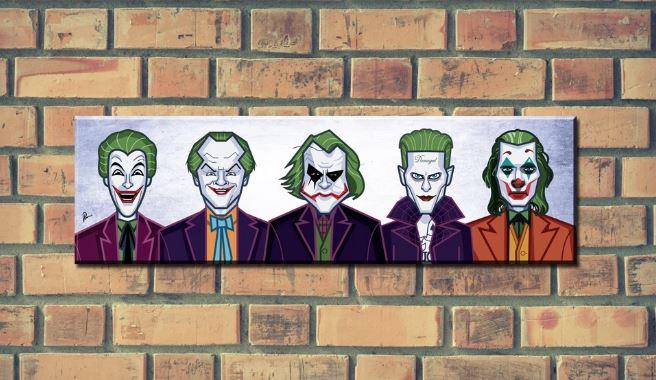 Joker Evolution Of The Clown Wall Art Thepeppystore