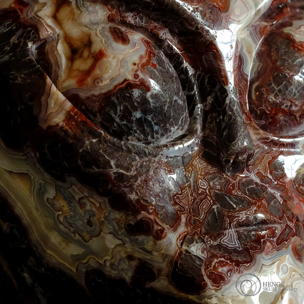 Crystal skull close-up at Henge Skulls