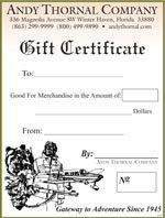Andy Thornal Gift Certificate