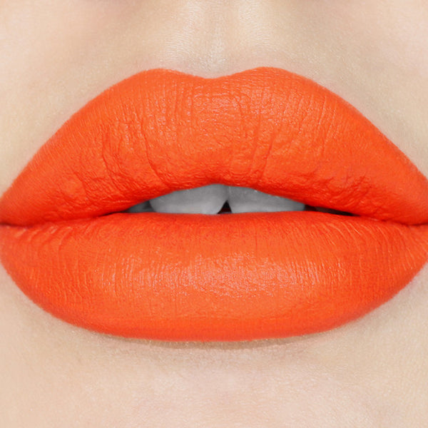 orange lipstick