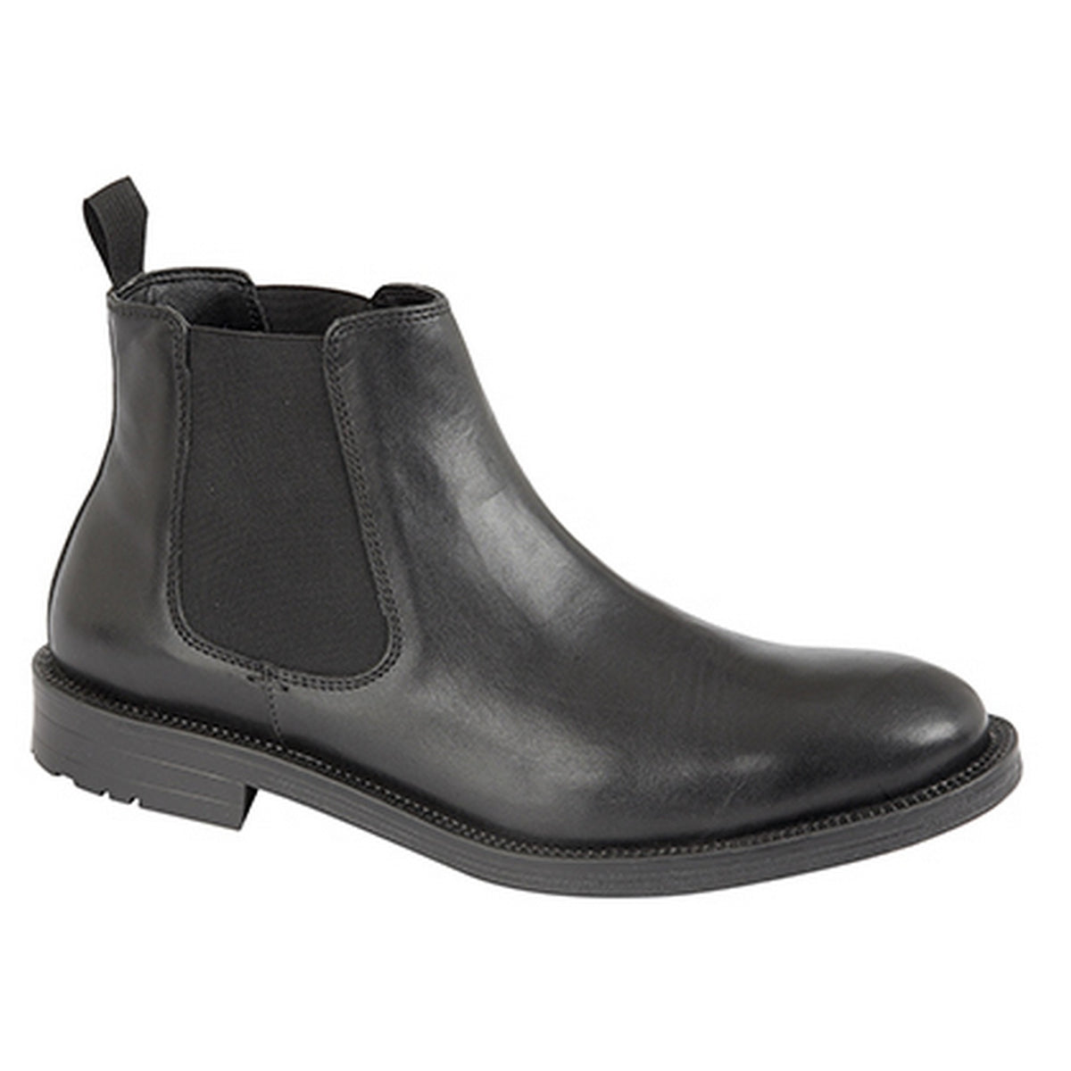 mens black leather dealer boots