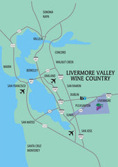 Livermore Wine Country Map 