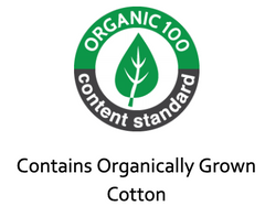 Organic Content Standard OCS100 contains organically grown cotton