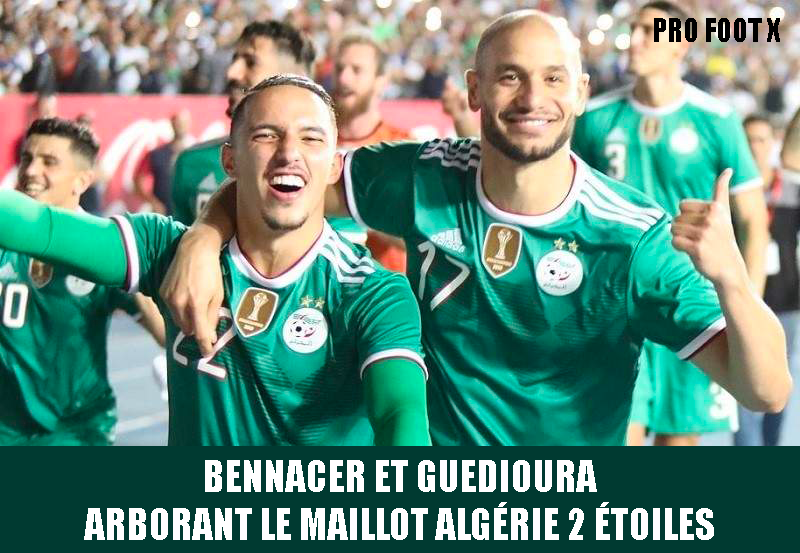 maillot algérie 2 étoiles 2019